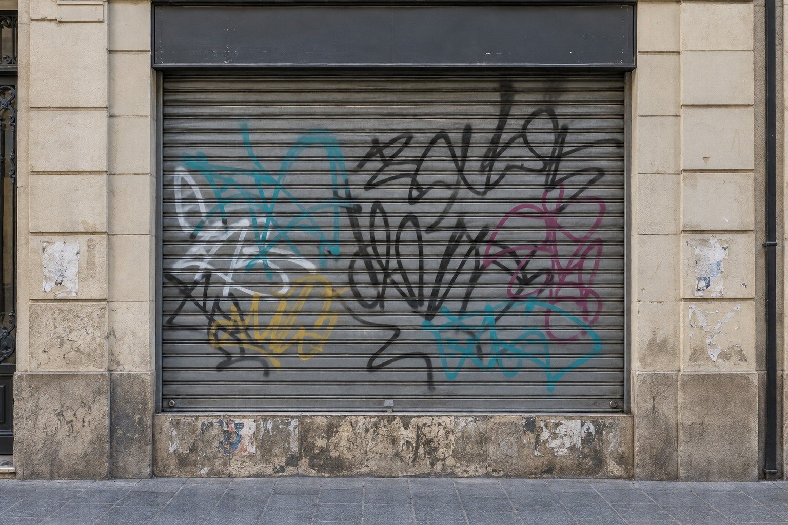 Grafitis: antes (ejemplo ilustrativo)